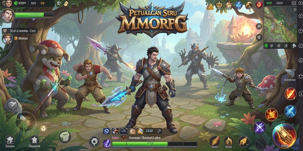 Tampilan gameplay menarik dalam dunia MMORPG 333V.