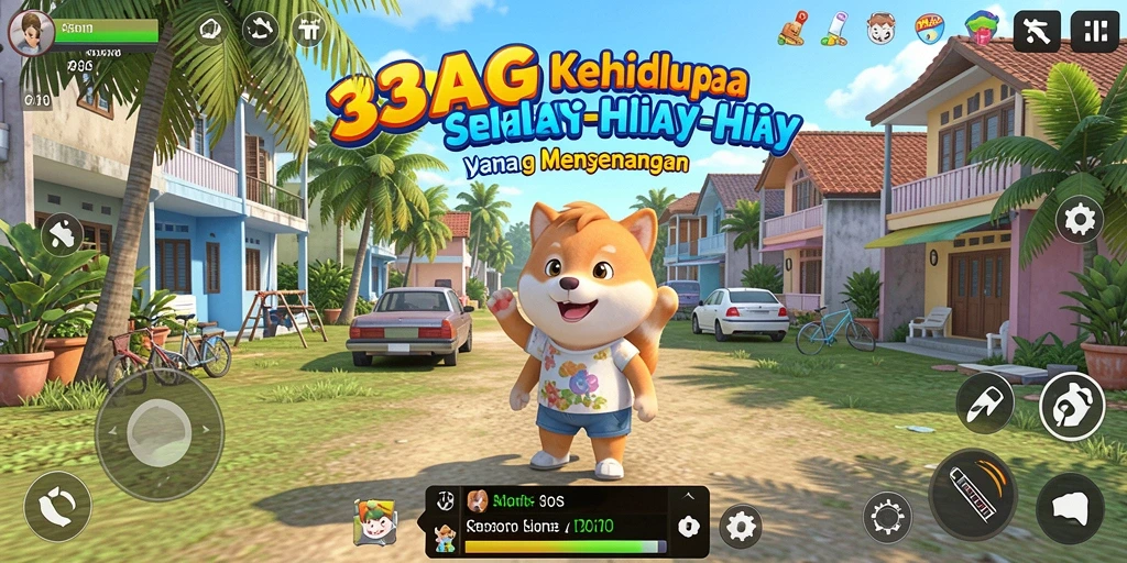 Tangkapan layar 33AG menampilkan gameplay simulasi kehidupan yang menarik.