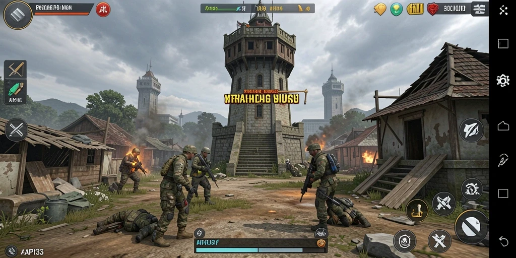 Screenshot seru menampilkan aksi strategis Tower Defense di API33.