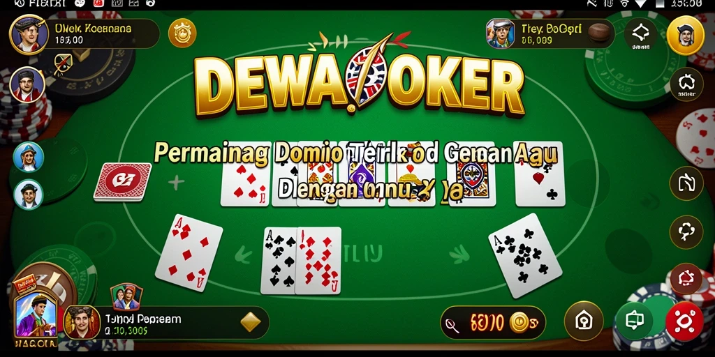 Tampilan permainan Domino yang menarik di DEWAPOKER.