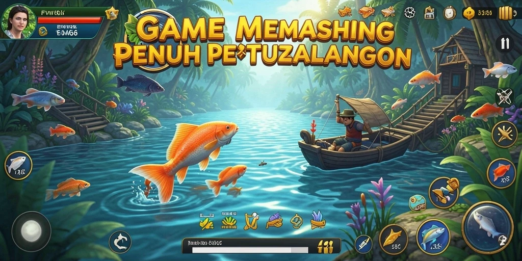 Tampilan gameplay FW66 menampilkan aksi memancing yang realistis dan menyenangkan.