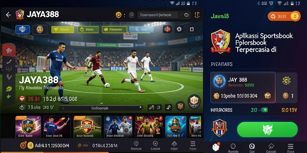 Tampilan gameplay menegangkan dalam aplikasi Sportsbook JAYA388.