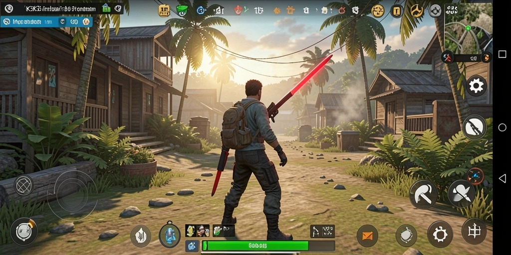 Tampilan gameplay K3K3 yang mengesankan dengan aksi simulasi yang mendebarkan.
