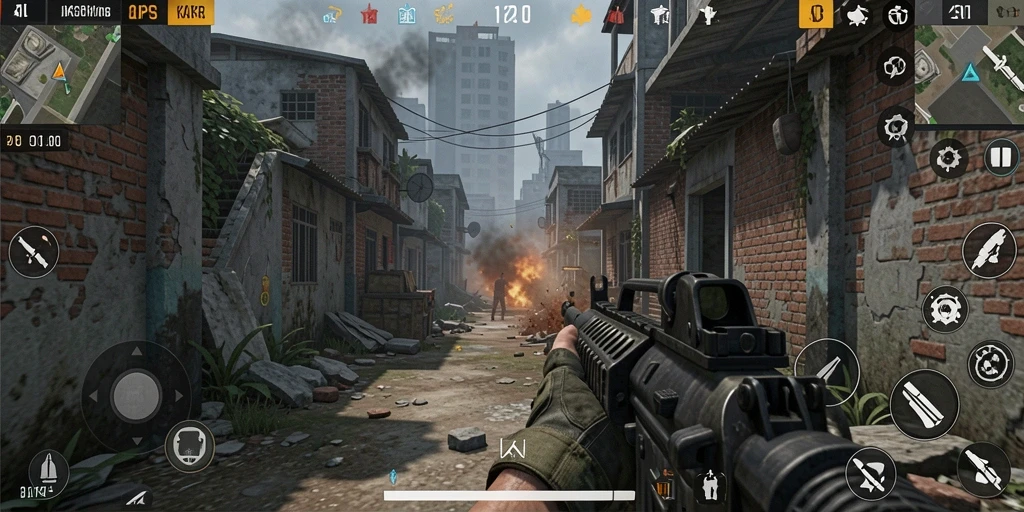 Tampilan gameplay KAKRP yang intens dan mendebarkan.