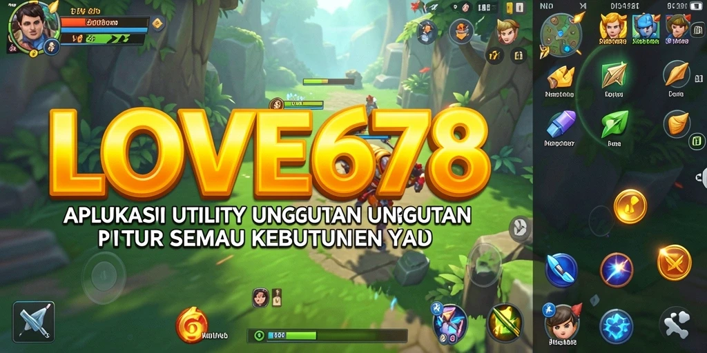 Tampilan utama LOVE678 dengan fitur utility yang lengkap dan mudah digunakan.