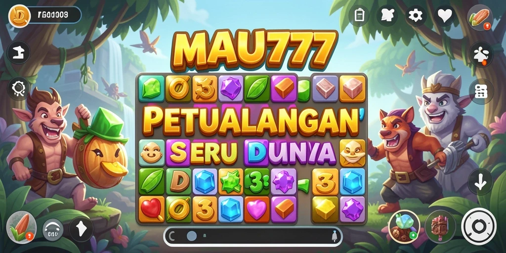Tampilan gameplay seru dalam MAU777 dengan kombinasi warna yang menarik.