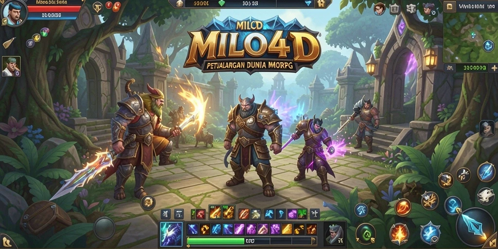 Tampilan gameplay yang mendebarkan di MILO4D.