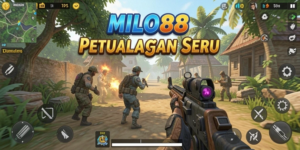 Tampilan gameplay seru dalam <strong>MILO88</strong> dengan aksi yang mendebarkan.