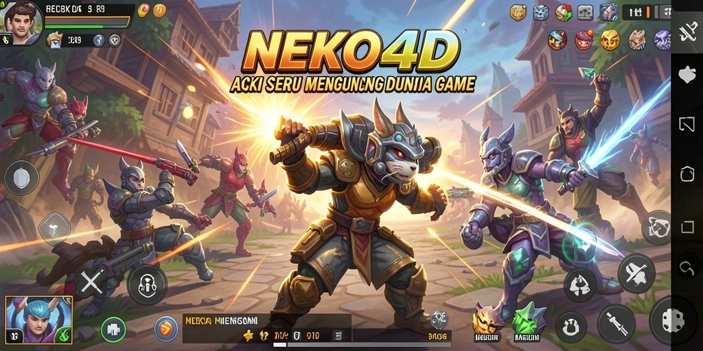 Tampilan menarik dengan aksi tempur yang spektakuler dalam gameplay NEKO4D.