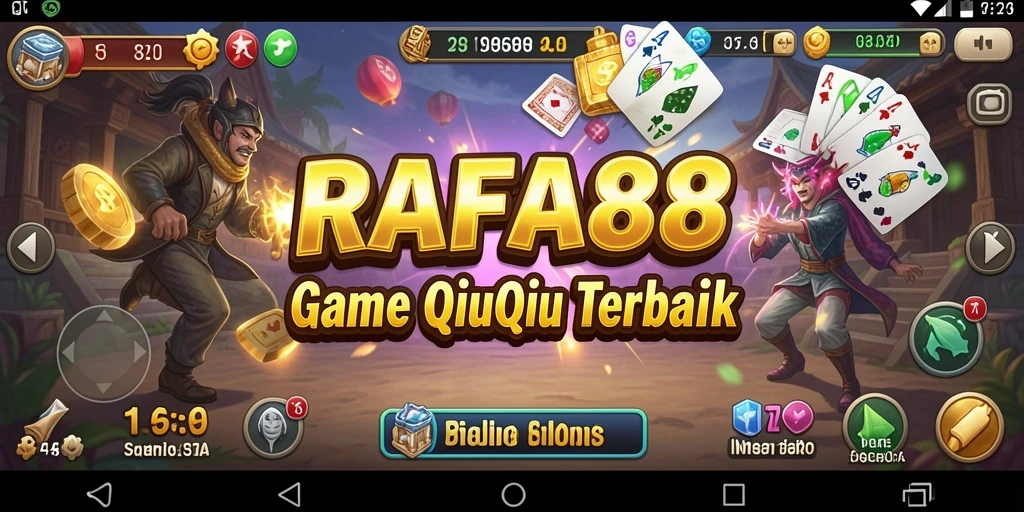 Tangkapan layar menunjukkan gameplay seru QiuQiu di RAFA88.