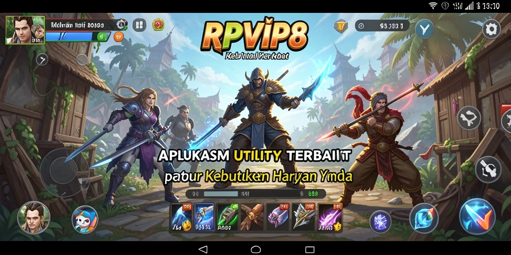 Tampilan aplikasi RPVIP8 yang intuitif dan modern.