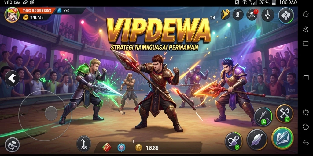 Tampilan gameplay <strong>VIPDEWA</strong> yang mendebarkan dan strategis.