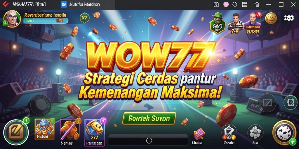 Tampilan gameplay WOW77 yang penuh strategi dan taktik.