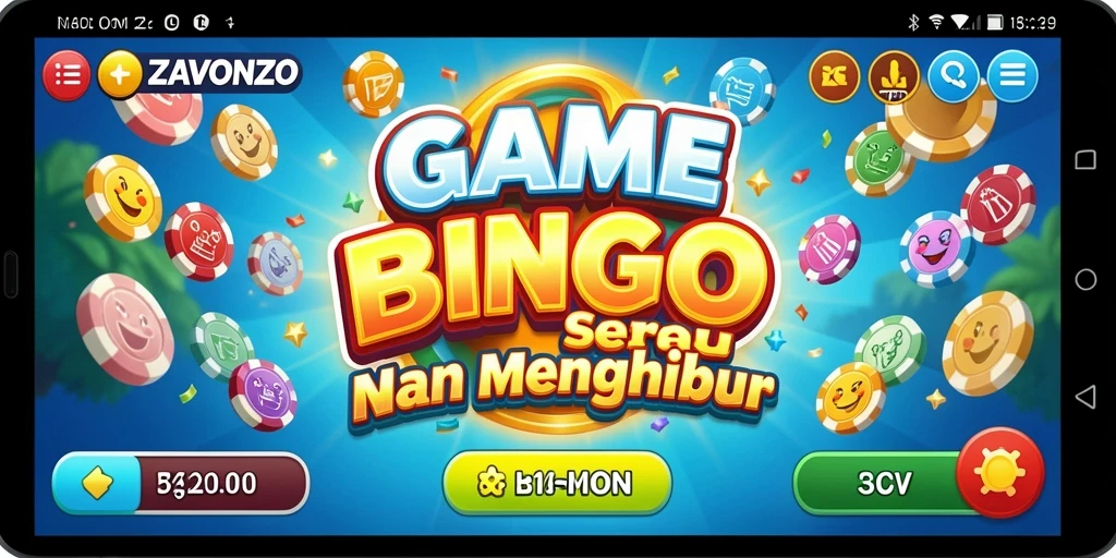Screenshot gameplay ZAVONZO yang menampilkan aksi Bingo seru.